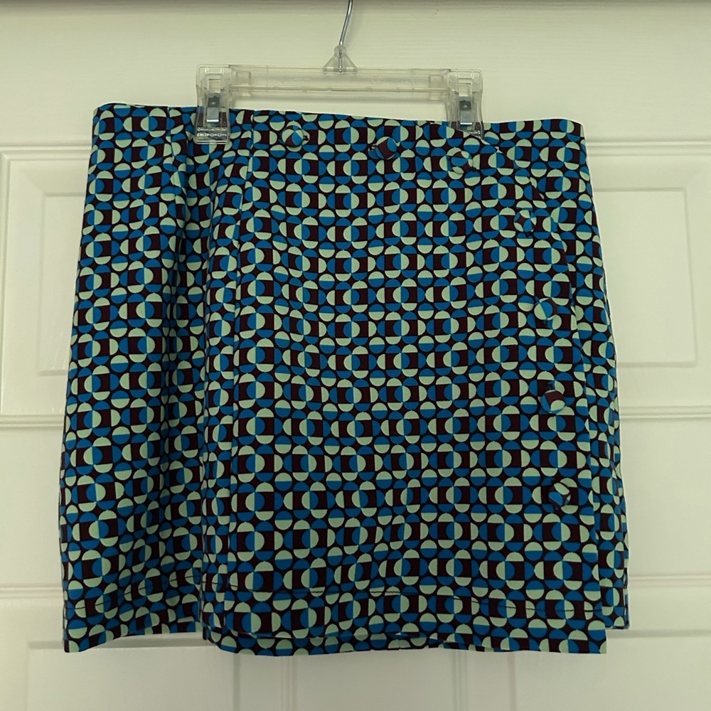 Urban Outfitters Blue, Brown and Green Mini Skirt